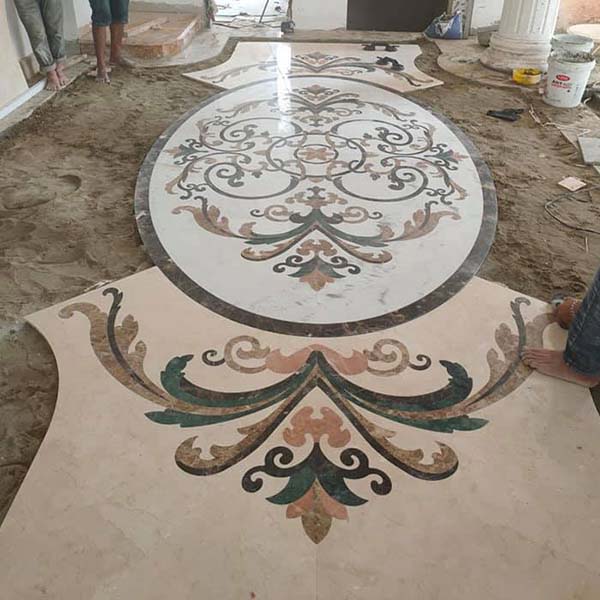 mẫu nền nhà dá marble hoa văn đep